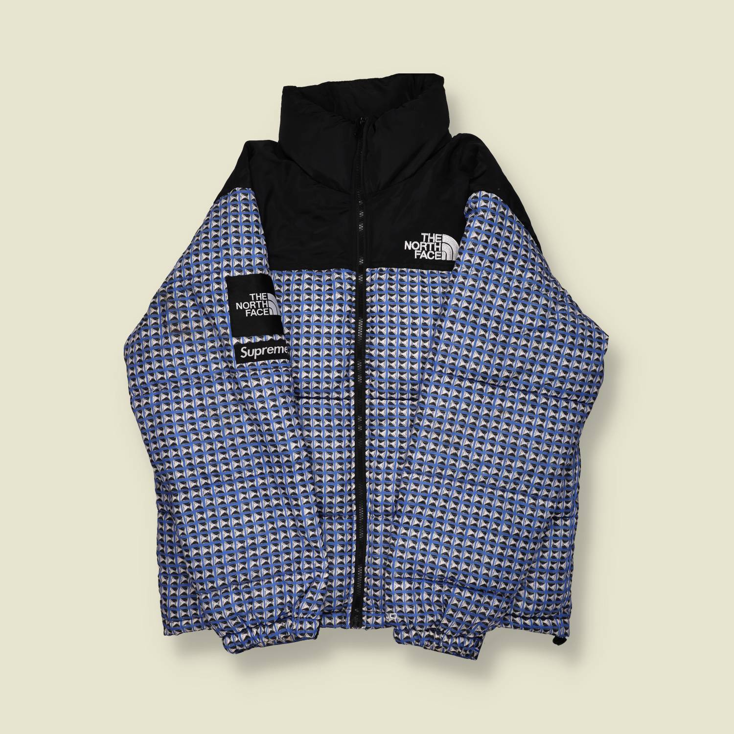 2011 | Supreme x The North Face | Nuptse Jacket – Blue “Géodésie” - S