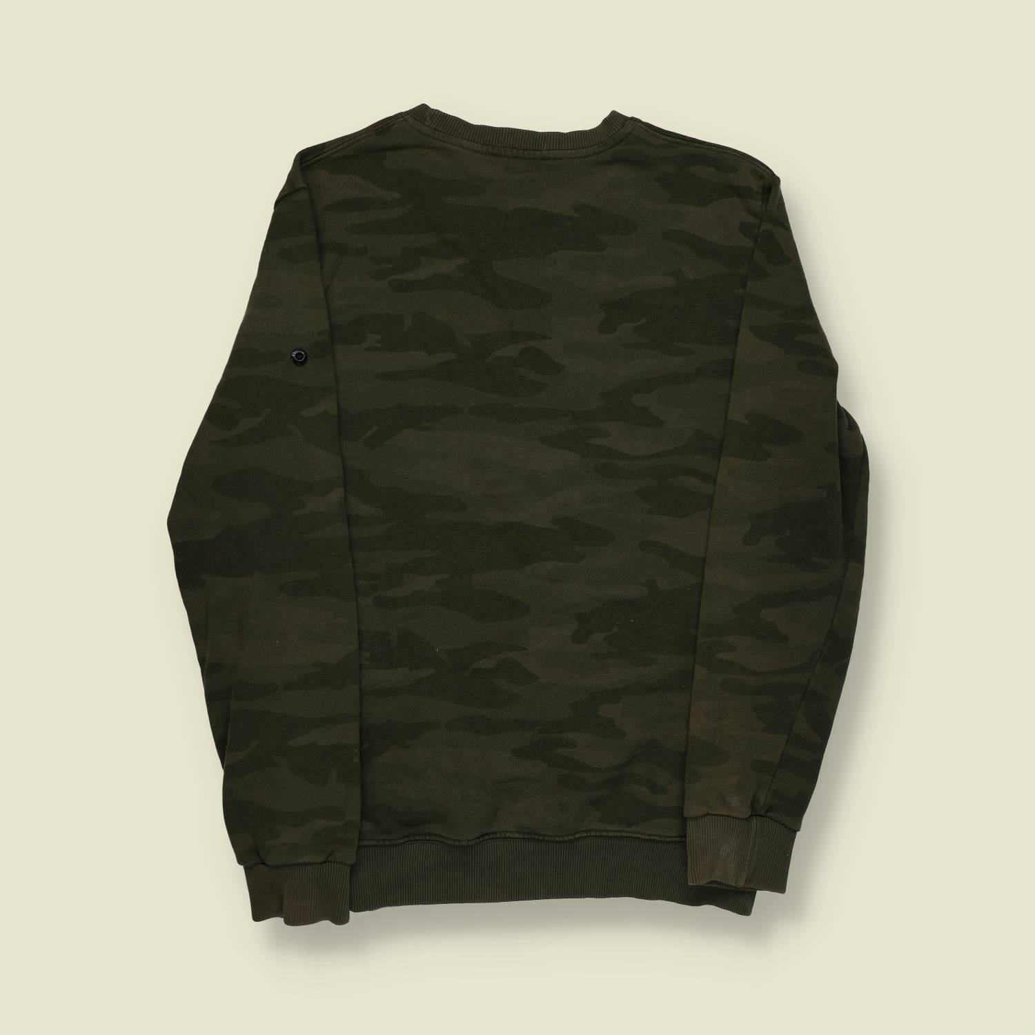 2010s | Stone Island | Camo Crew Sweat – Green - S