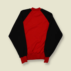 1970s | Olympics Raglan Jersey Sweatshirt – Black/White/Red - XS