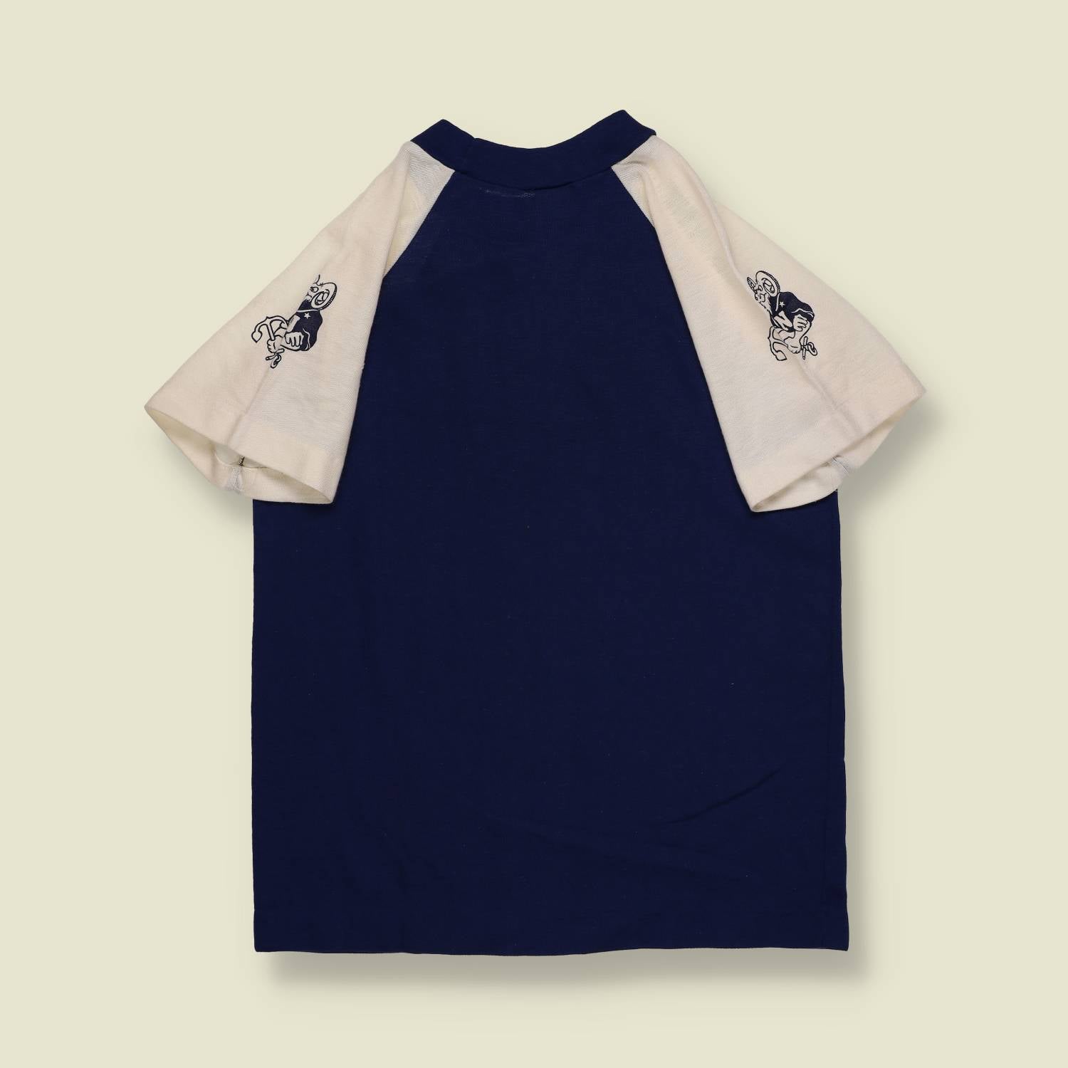 1970s | US Navy | Raglan T-Shirt – Blue/White - XXS/XS