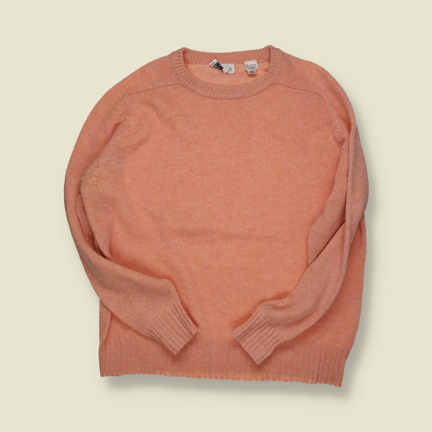1980s | Whitehaven | Shetland Wool Jumper – Peach - M/L