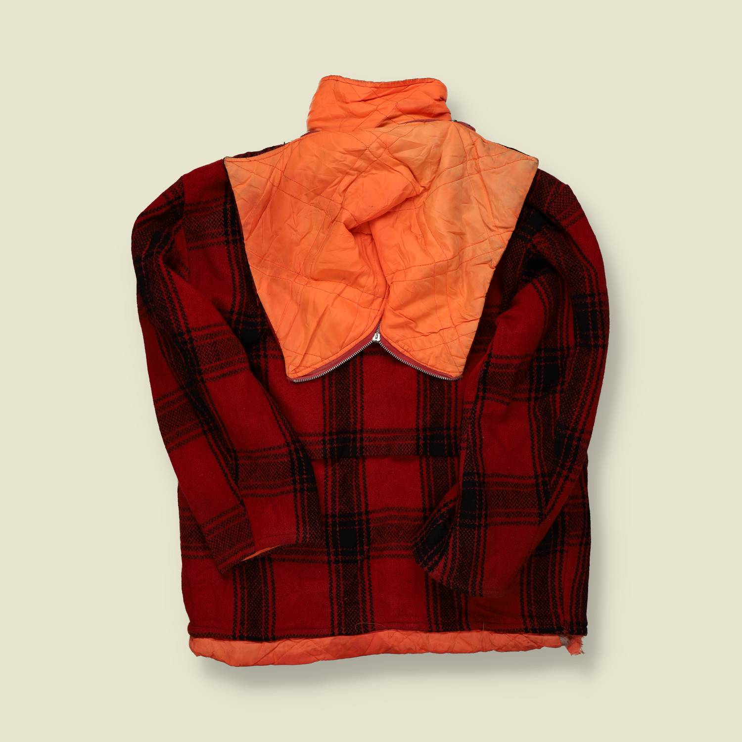 1970s | Wool Hunting Jacket – Red/Black Check - M/L