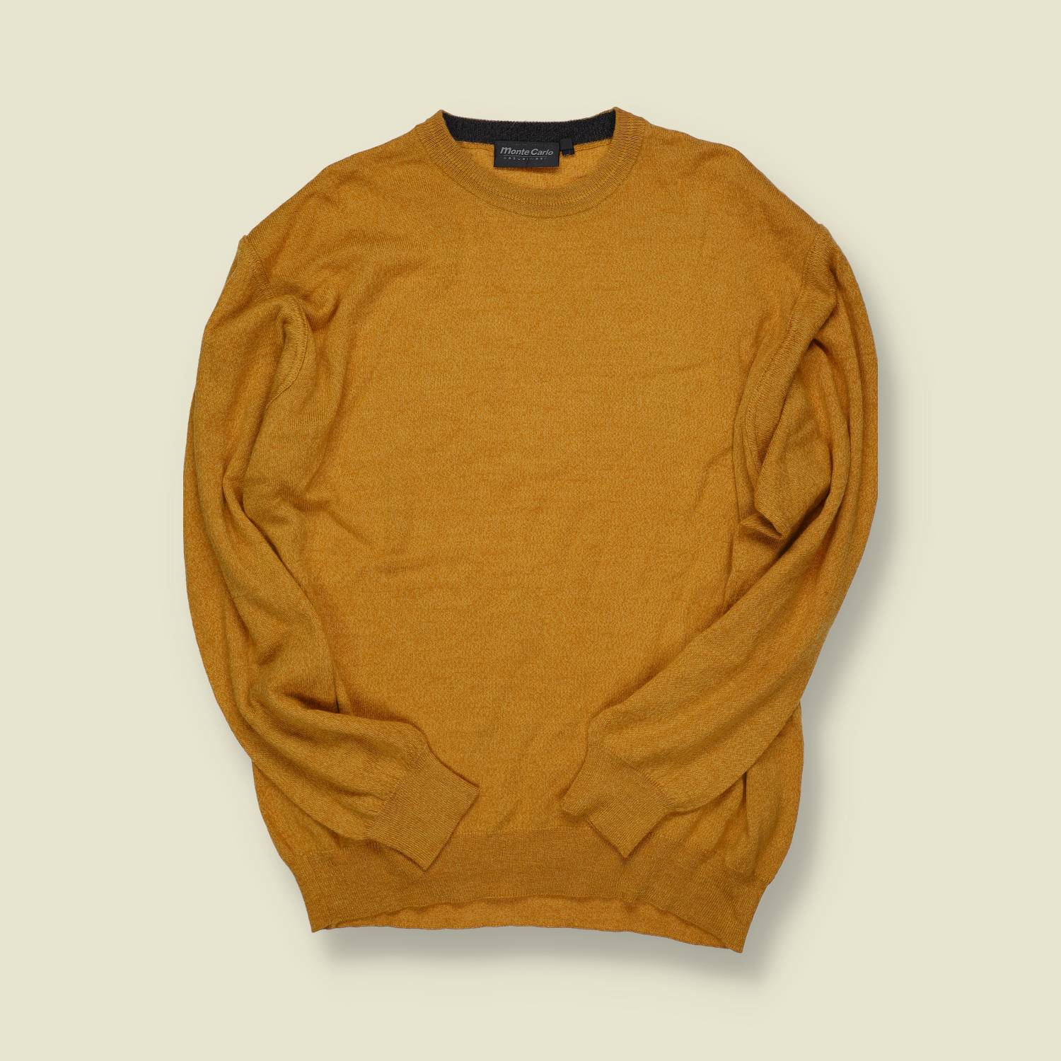 1980s–1990s | Monte Carlo | Wool Crewneck – Mustard- S/M