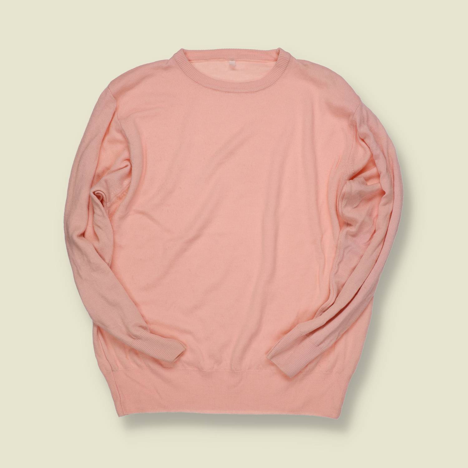 1980s–1990s | Pastel Crewneck Knit – Pink - S/M