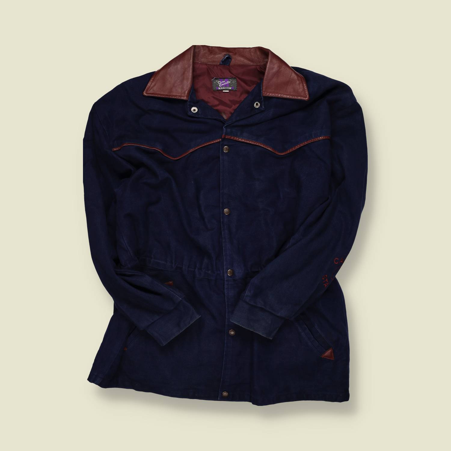 1980s–1990s | Dita Castello | Cotton Western Jacket – Navy - L/XL