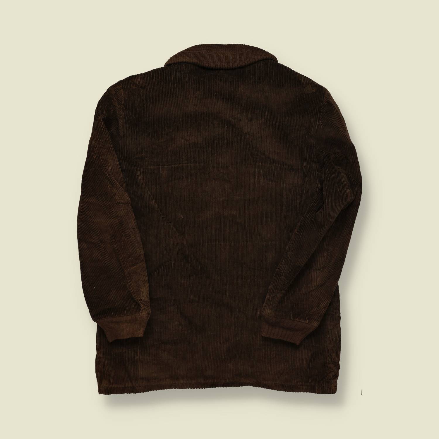 1960s | Corduroy Zip Jacket – Chocolate Brown - S