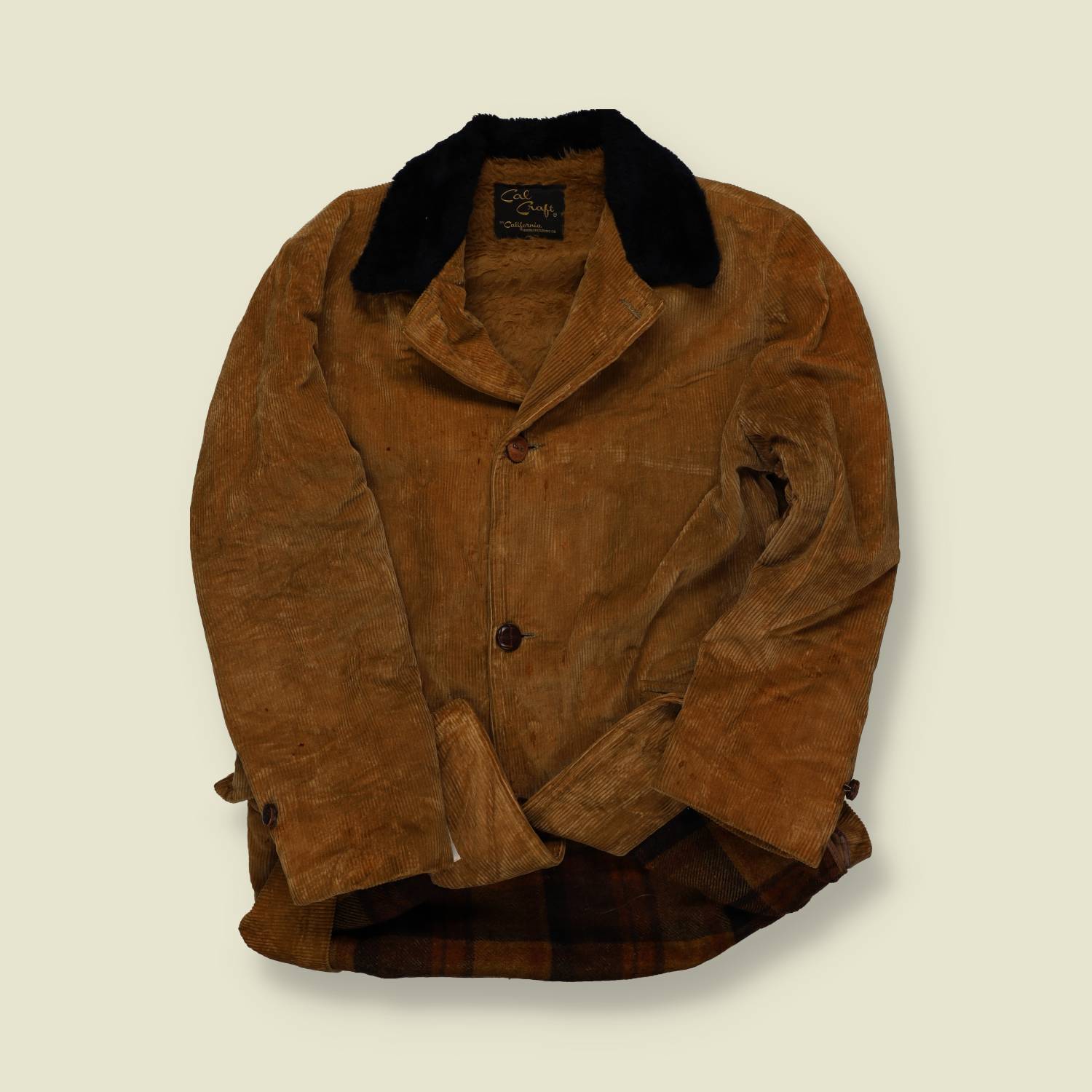 1960s–1970s | Cal Craft | Corduroy Ranch Coat – Camel - M