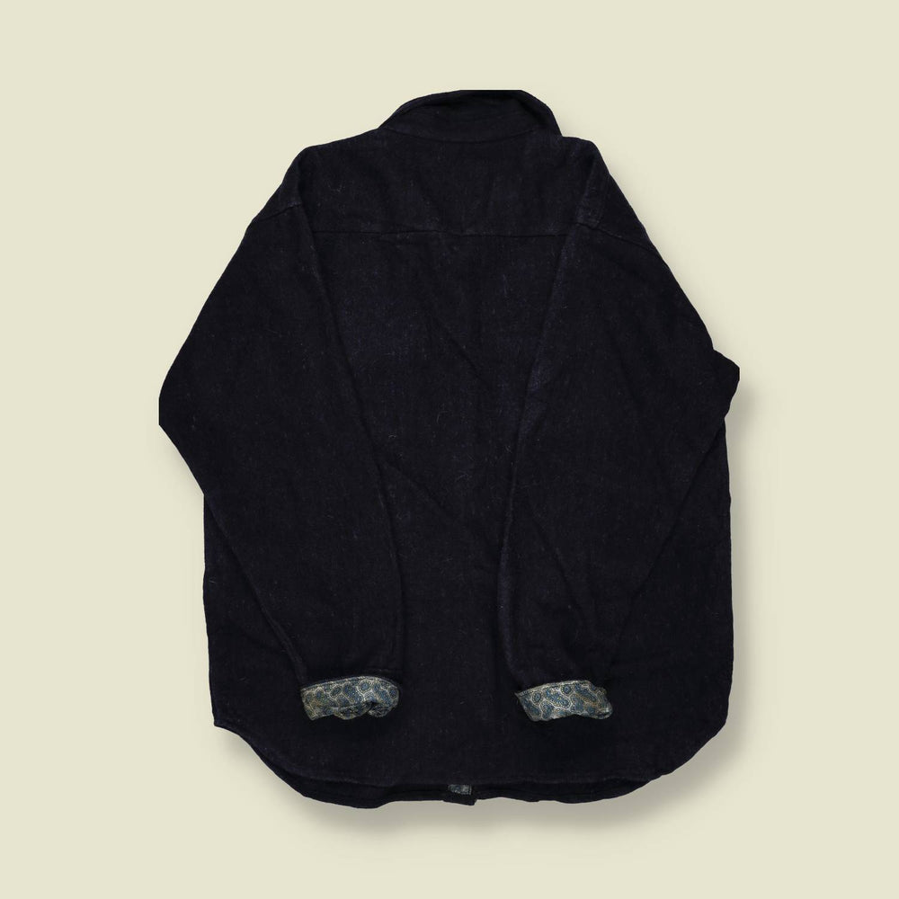 1970s | Kings Road “CPO” | Wool Overshirt – Navy - XXXL