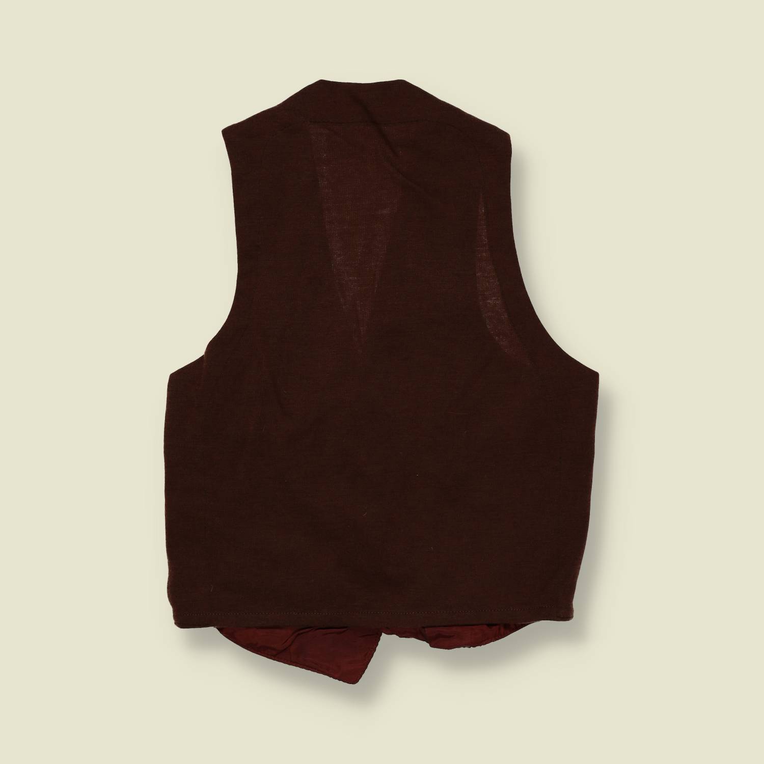 1940s–50s | Suede Waistcoat – Brown - XXS/XS