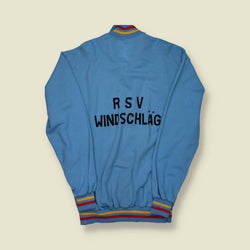 1970s | European Sportswear | Zip-Up Track Jacket | Blue – L