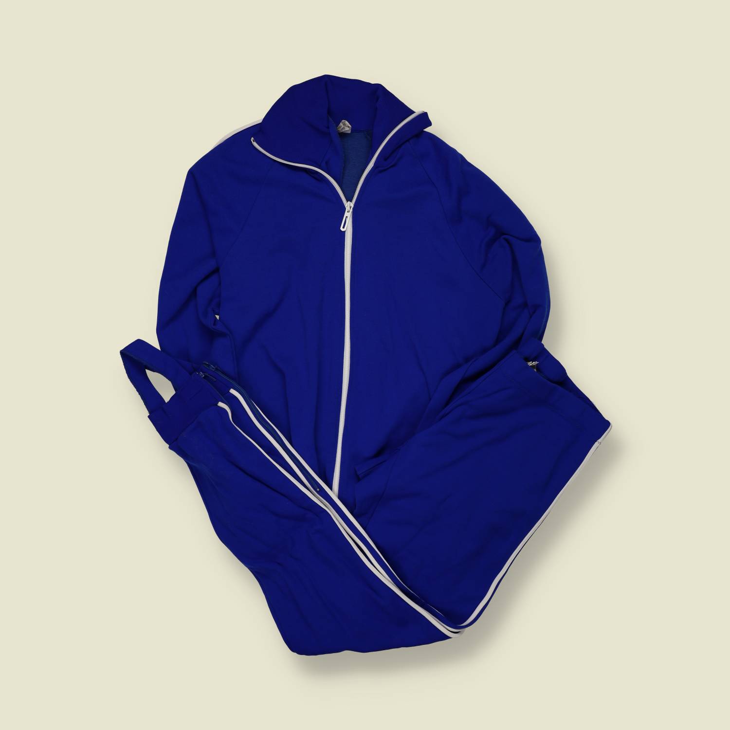 1970s | European Sportswear | Tracksuit Set | Royal Blue –  S