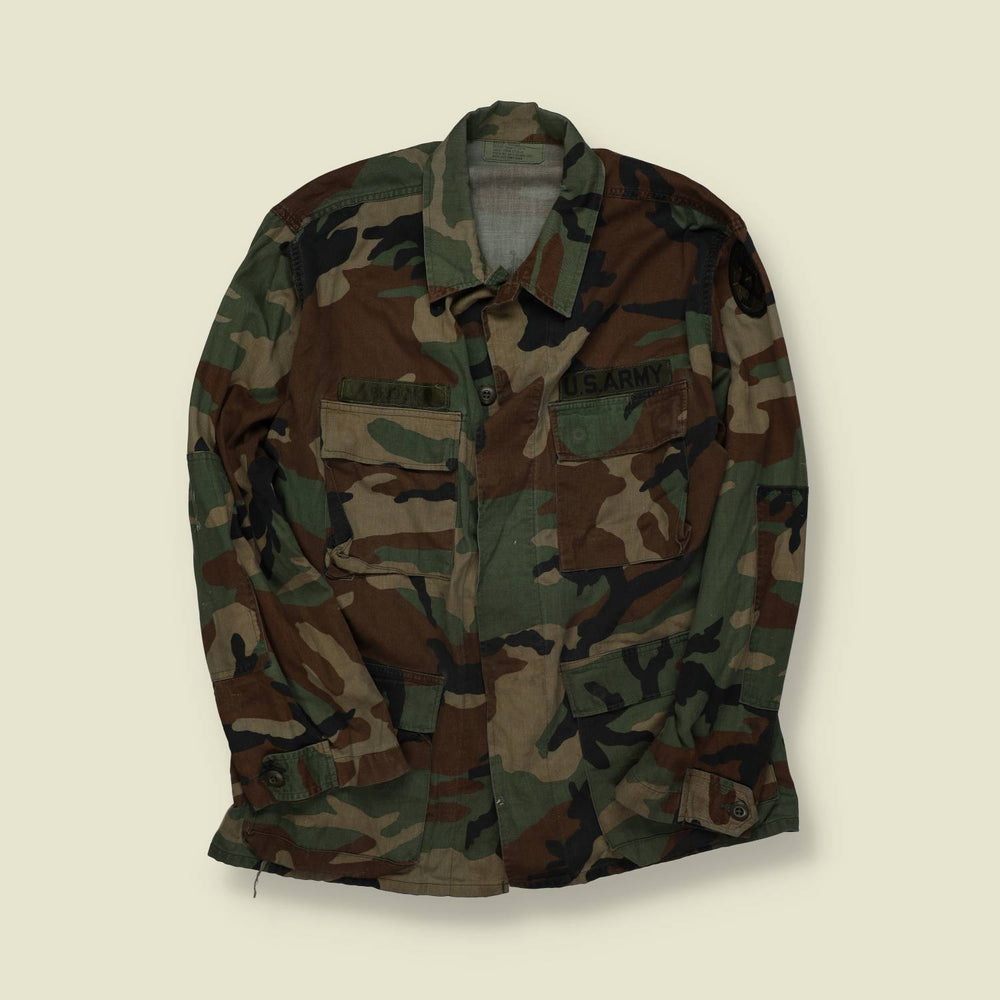 1980s | U.S. Army | Woodland Camouflage Field Shirt | M81 – M