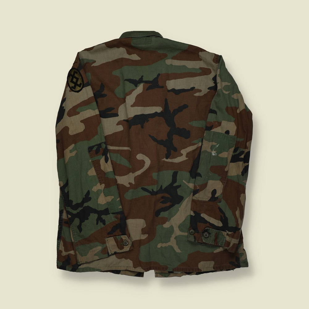 1980s | U.S. Army | Woodland Camouflage Field Shirt | M81 – M
