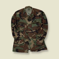 1980s | U.S. Army | Woodland Camouflage Field Shirt | M81 – M/L