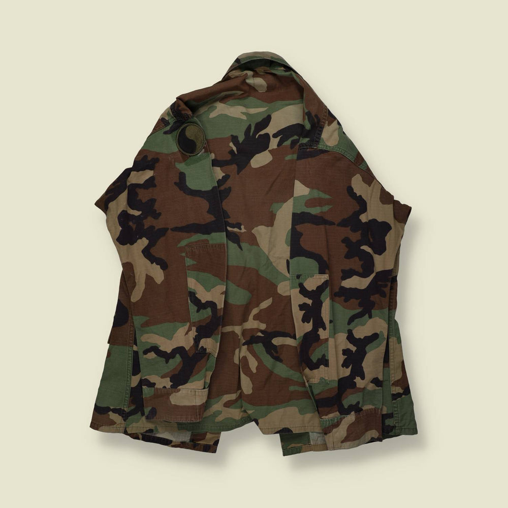 1980s | U.S. Army | Woodland Camouflage Field Shirt | M81 – M/L