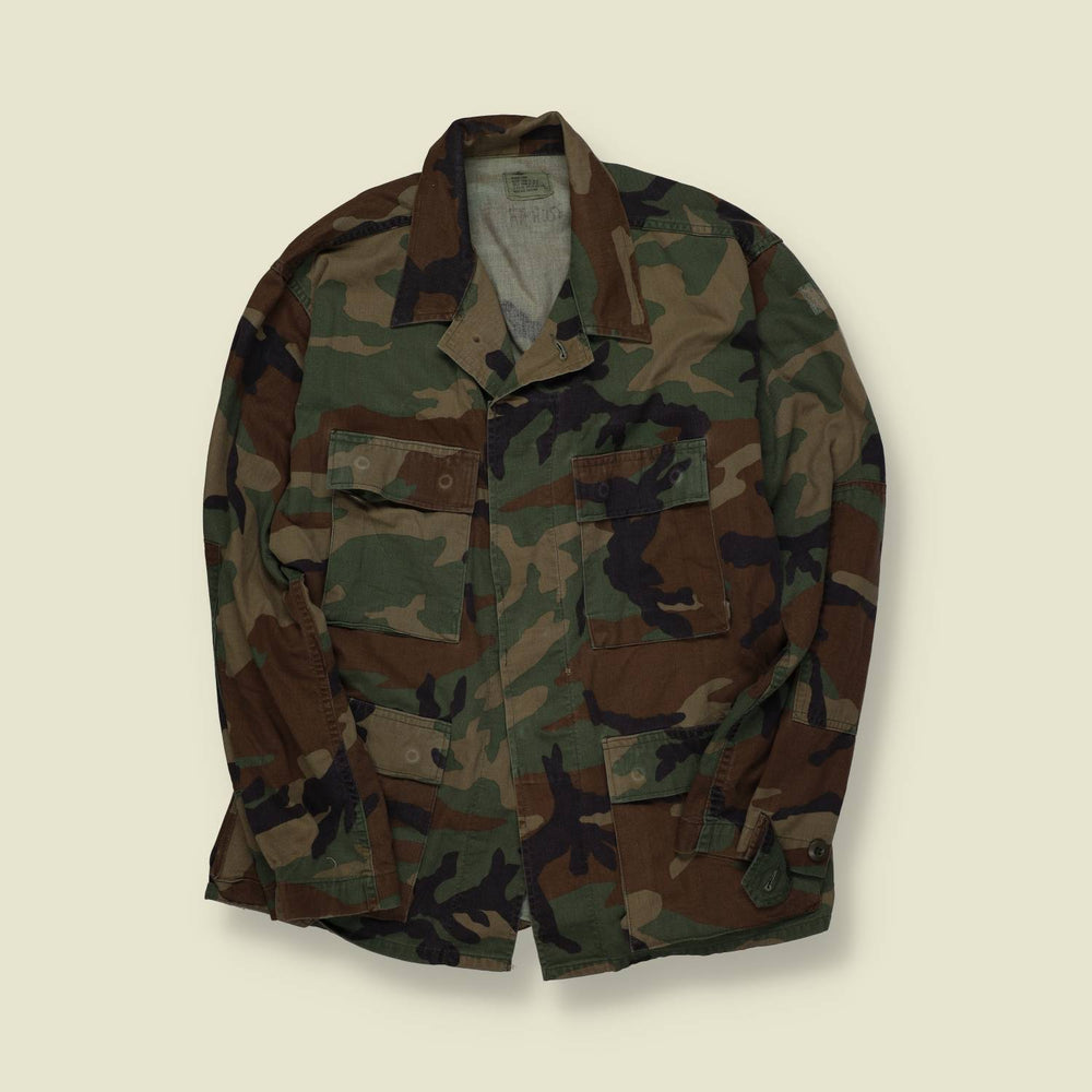 1980s | U.S. Army | Woodland Camouflage Field Shirt | M81 – M