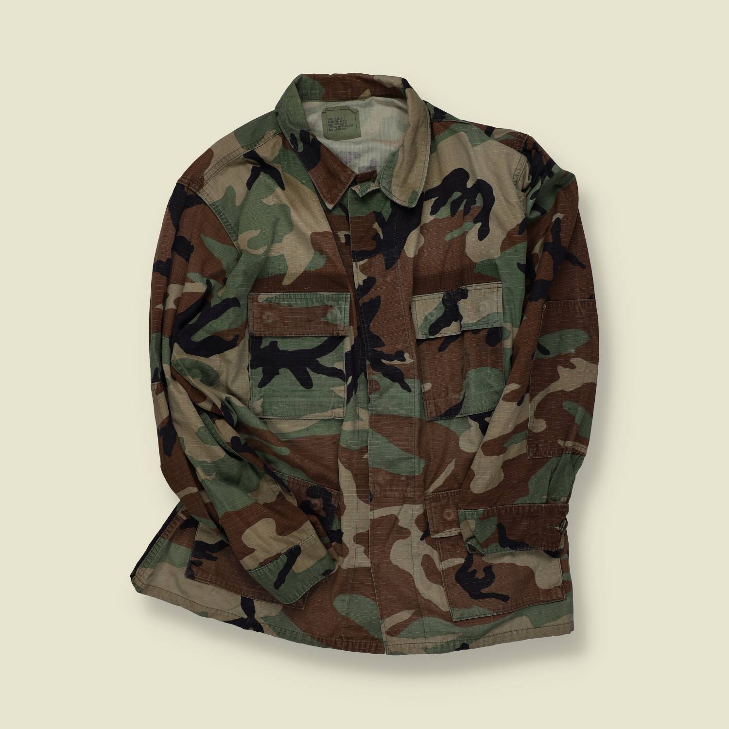 1990s | U.S. Army | Woodland Camouflage Field Jacket | M81 – L