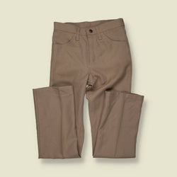 1970s | Wrangler | Polyester Trousers | Taupe – w28