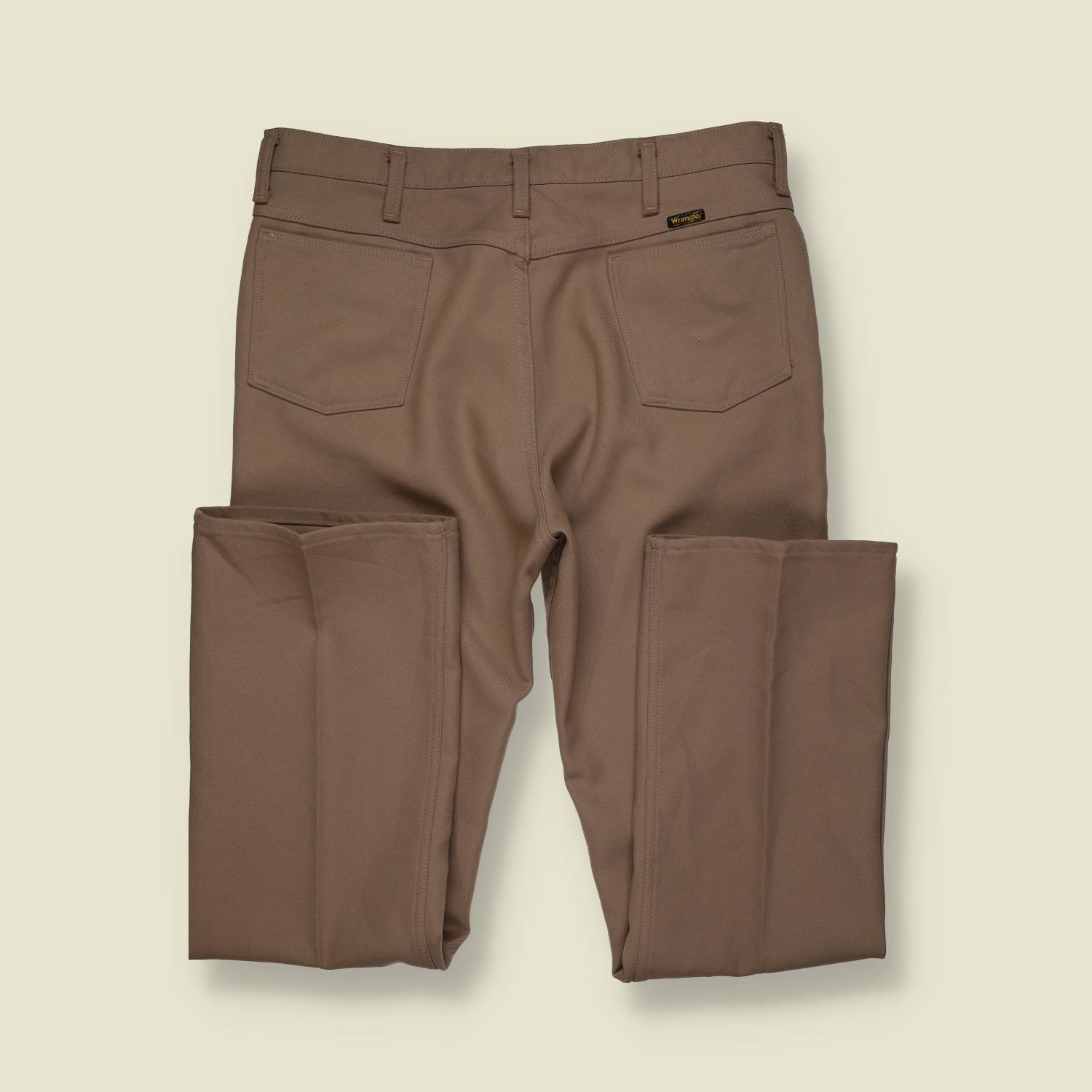 1970s | Wrangler | Polyester Trousers | Brown –w36