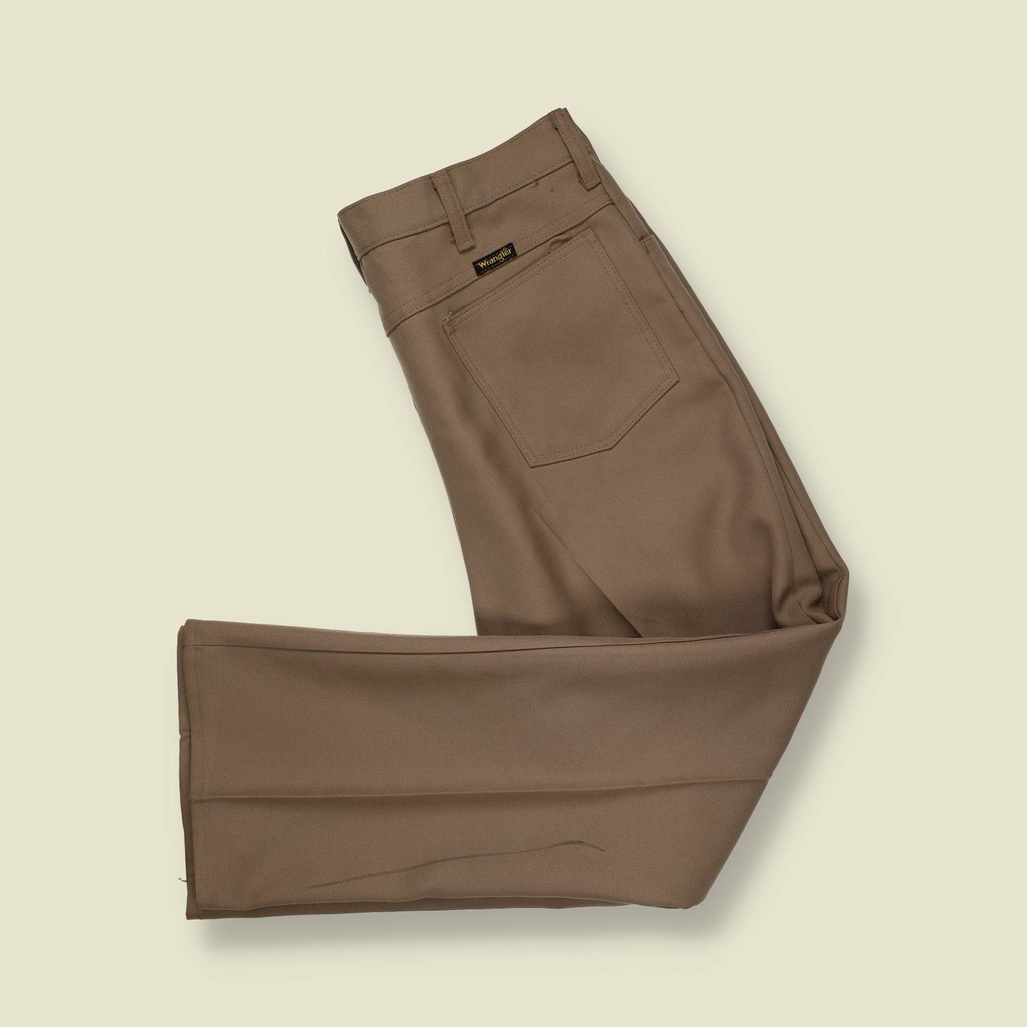 1970s | Wrangler | Polyester Trousers | Brown – w34