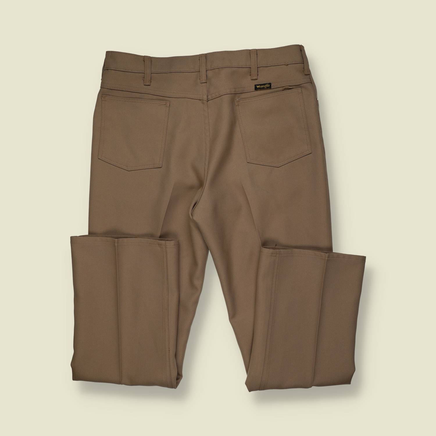 1970s | Wrangler | Polyester Trousers | Brown – w34