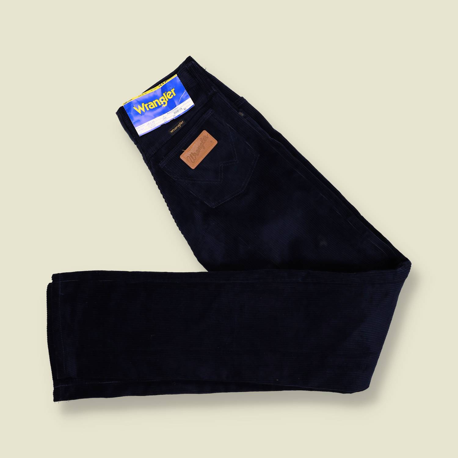 1970s | Wrangler | Deadstock | Corduroy Trousers | Navy – w26