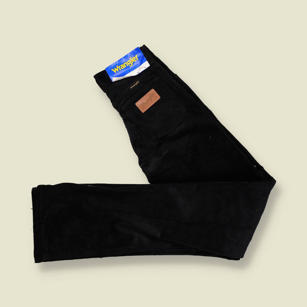 1970s | Wrangler | Deadstock | Corduroy Trousers | Black – w24