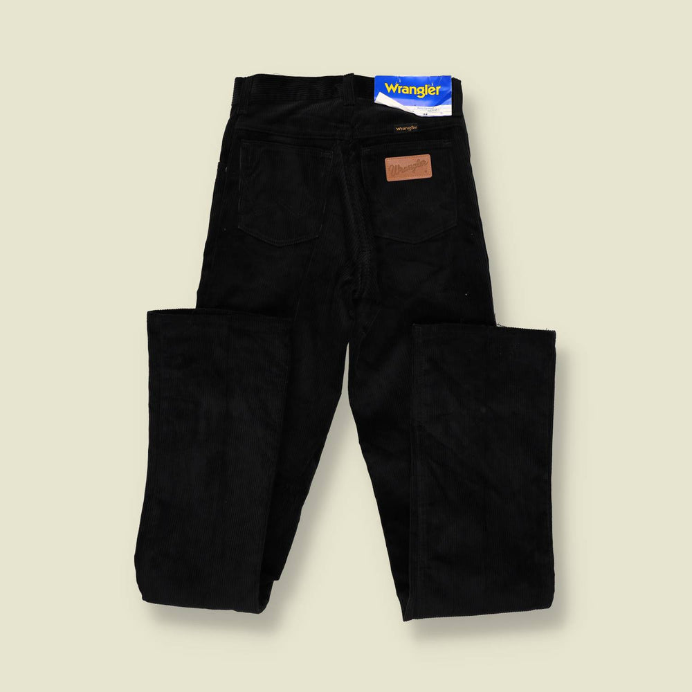 1970s | Wrangler | Deadstock | Corduroy Trousers | Black – w24