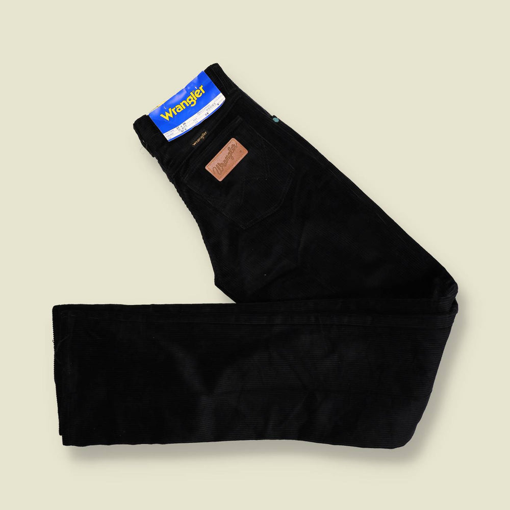 1970s | Wrangler | Corduroy Trousers | Black – w24
