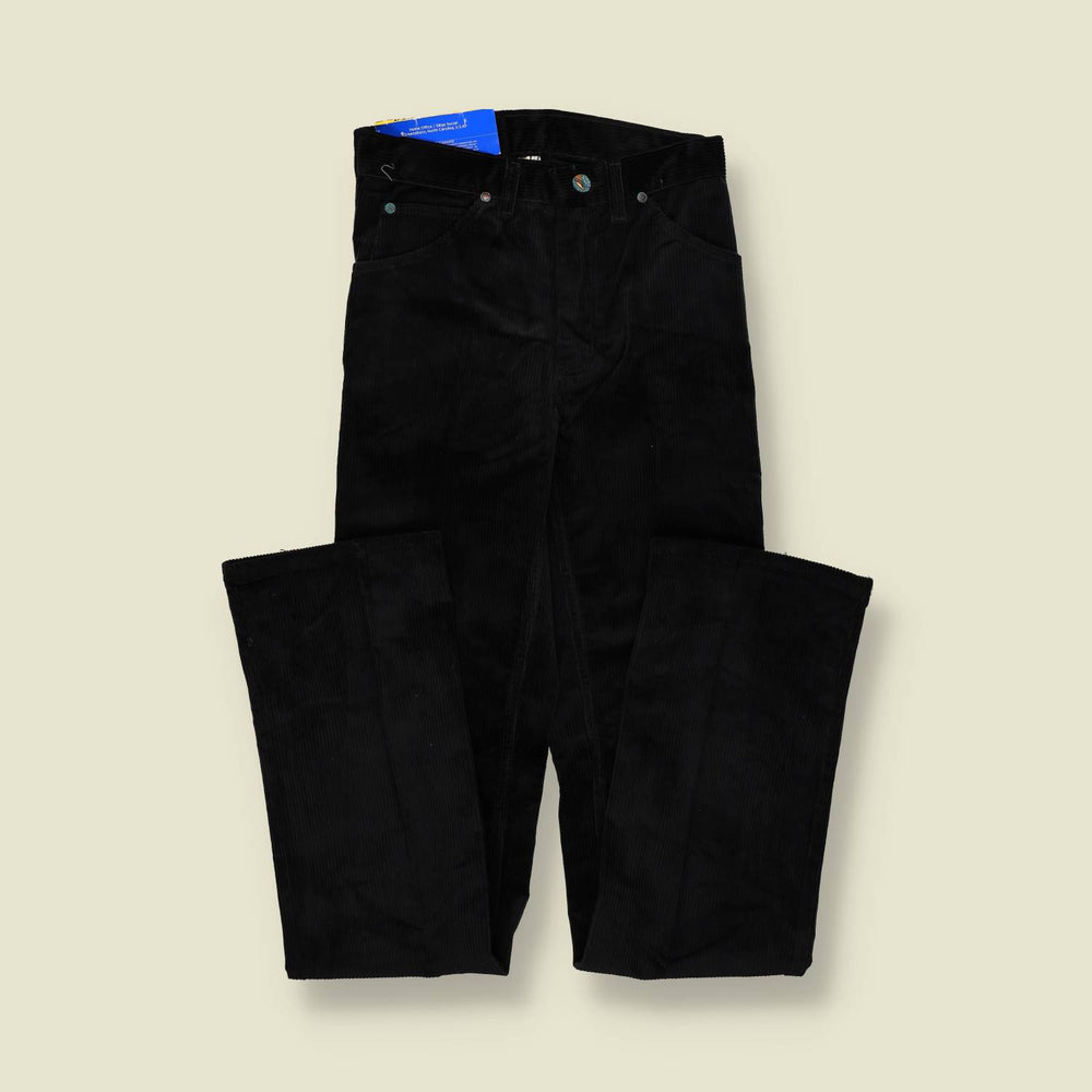 1970s | Wrangler | Corduroy Trousers | Black – w24
