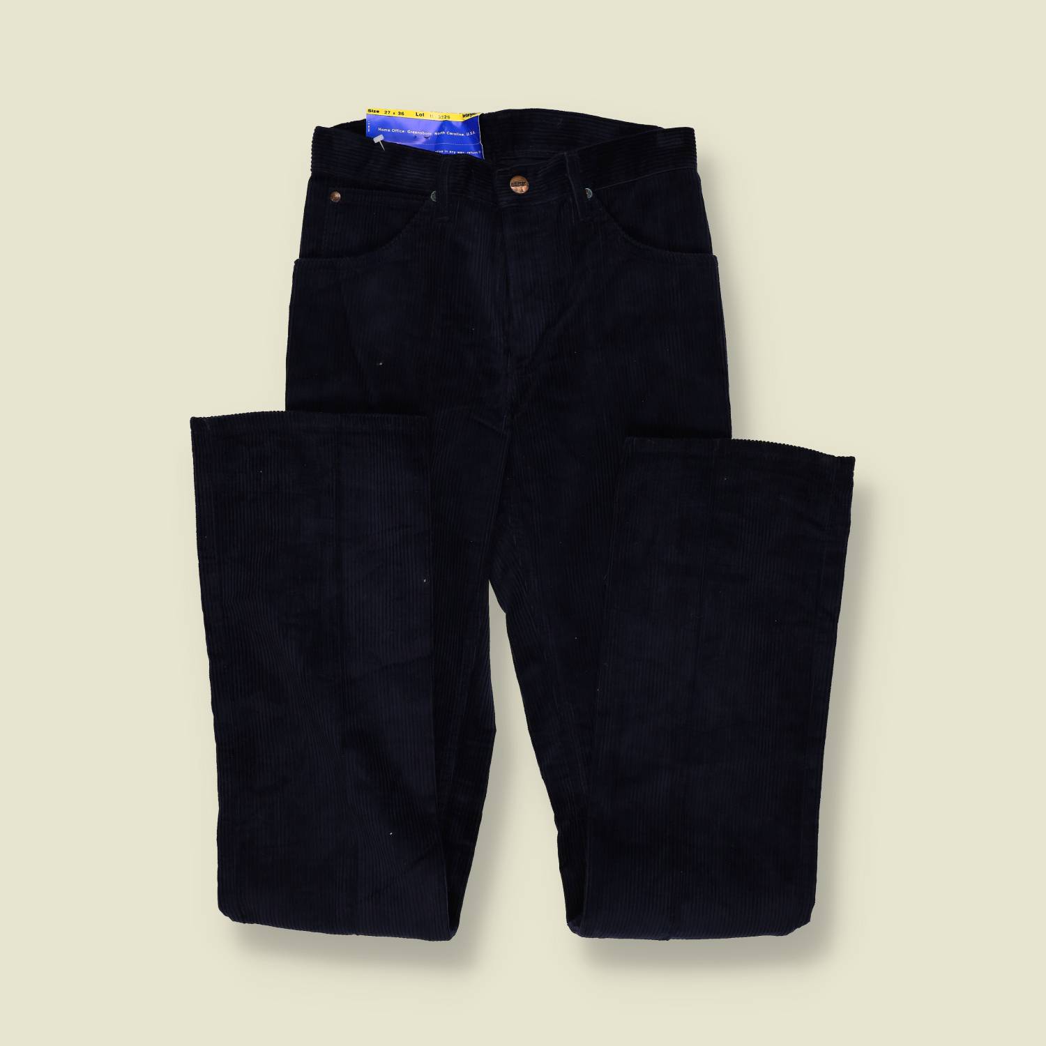 1970s | Wrangler | Deadstock | Corduroy Trousers | Blue – w24