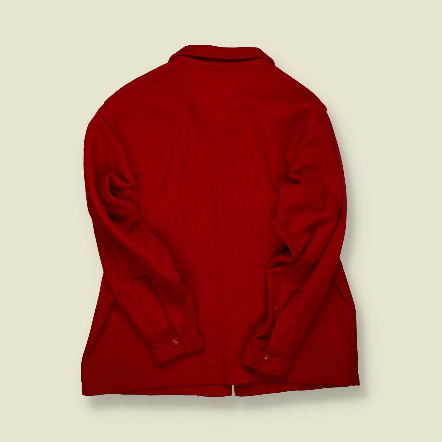 1960s | Boy Scouts of America | Red Wool Shirt - L