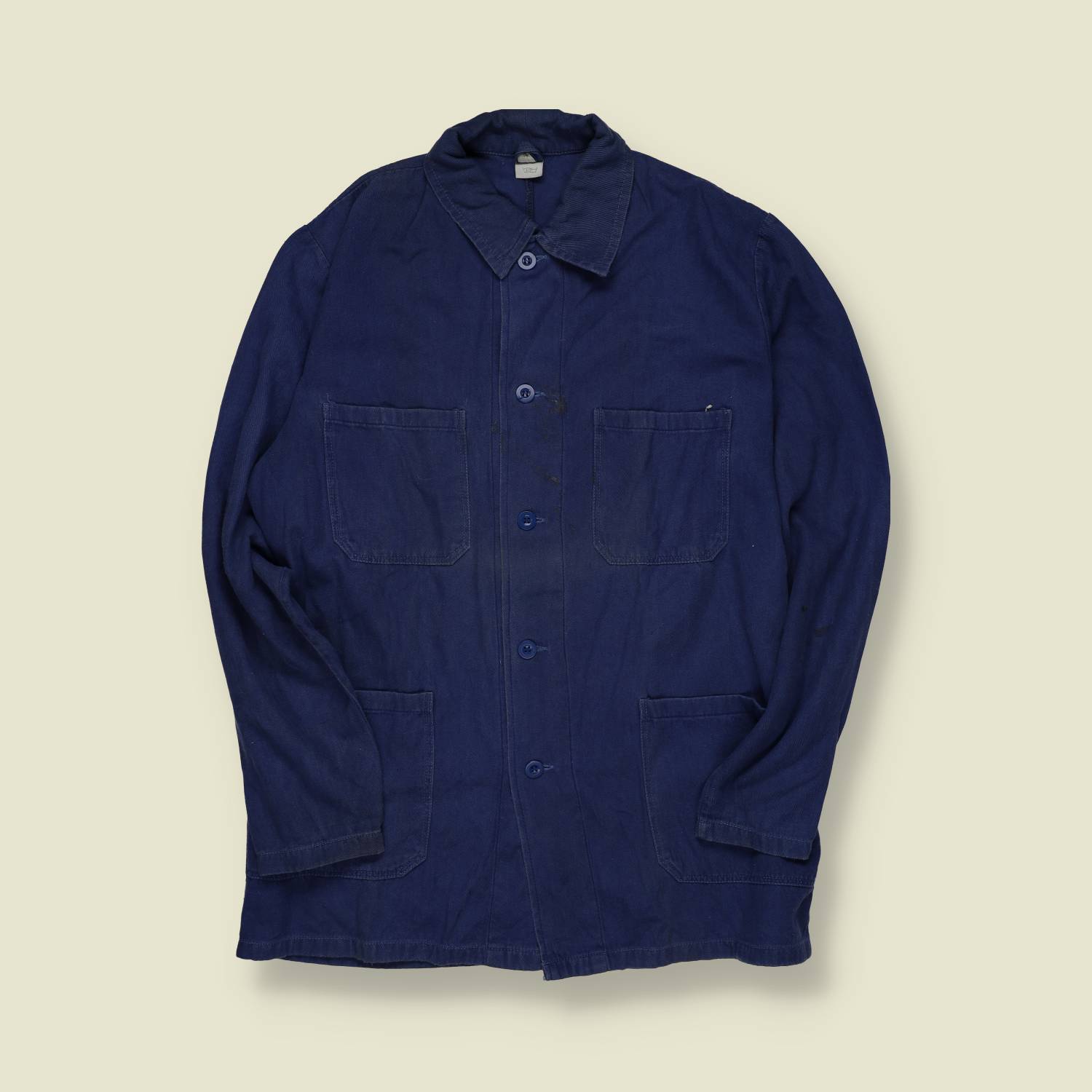 1980s | European Workwear | Blue Chore Jacket - S