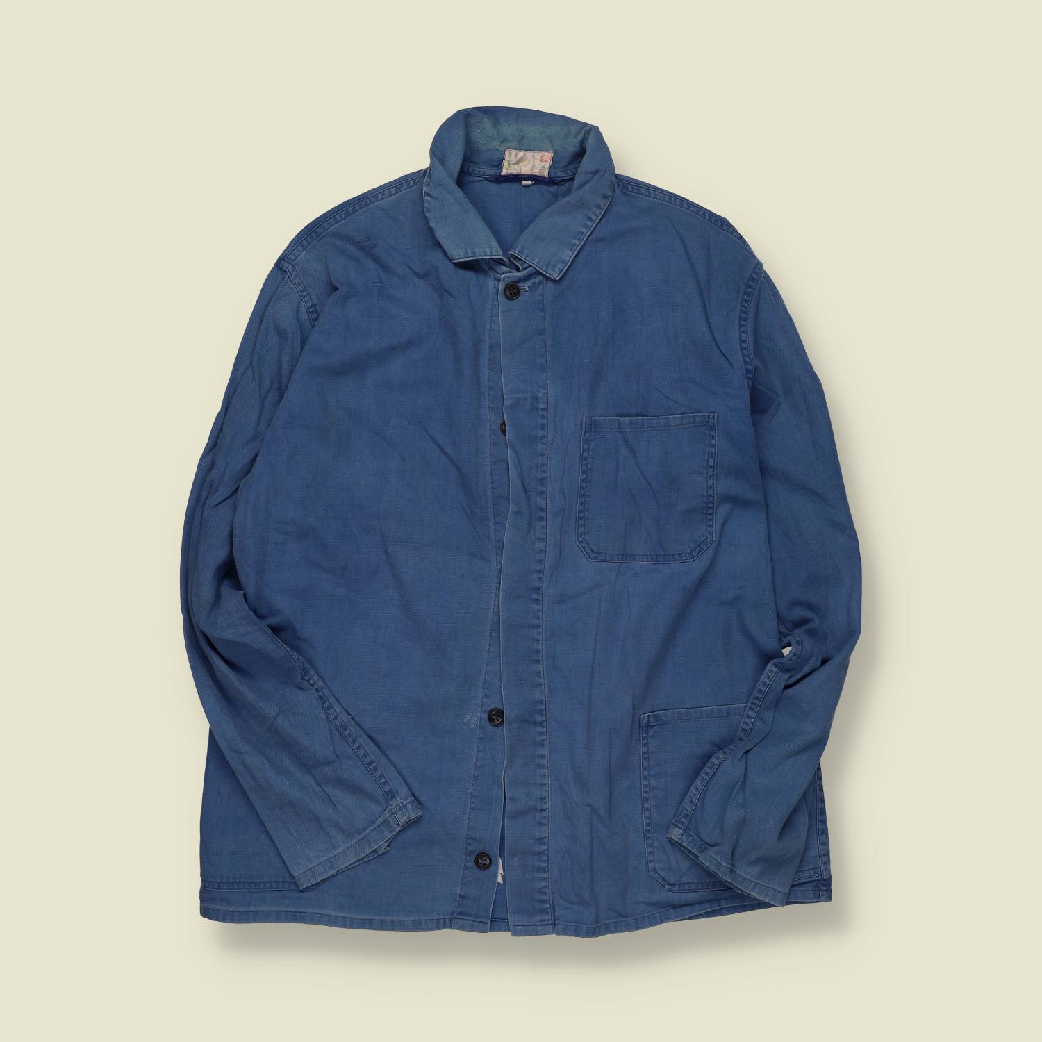 1980s | European Workwear | Blue Chore Jacket - S/M