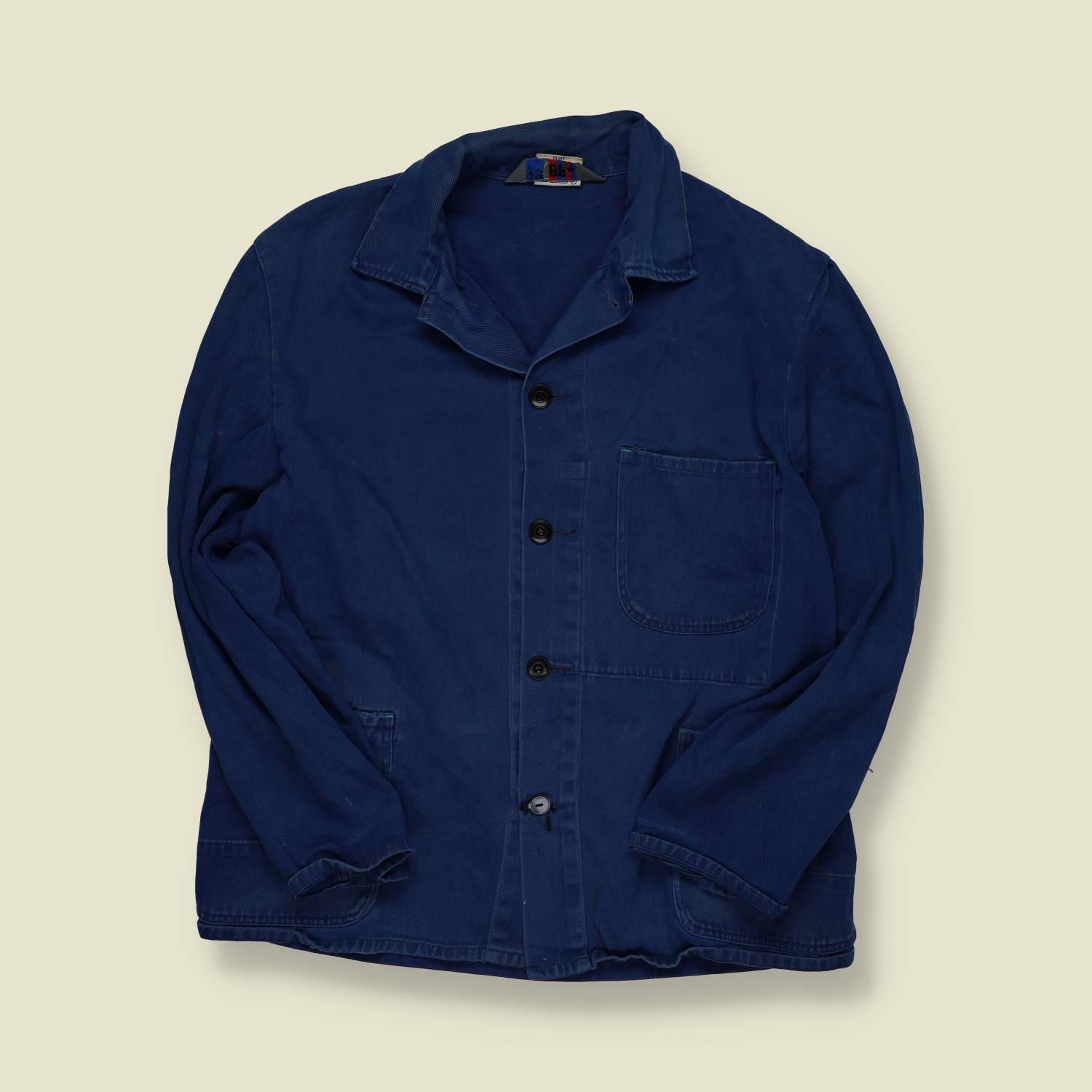 1980s | BP | Blue Chore Jacket - L