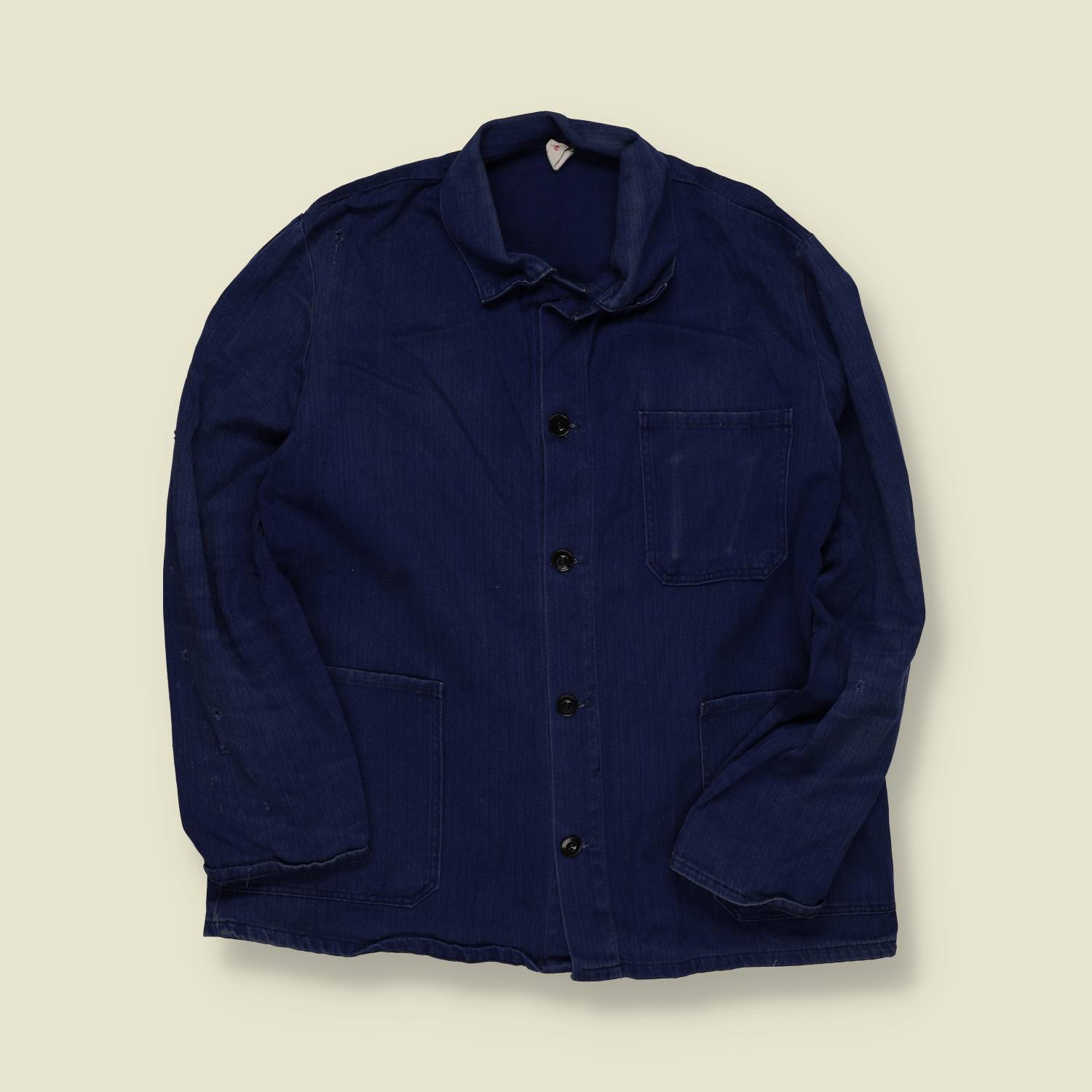 1980s | European Workwear | Blue Chore Jacket - M