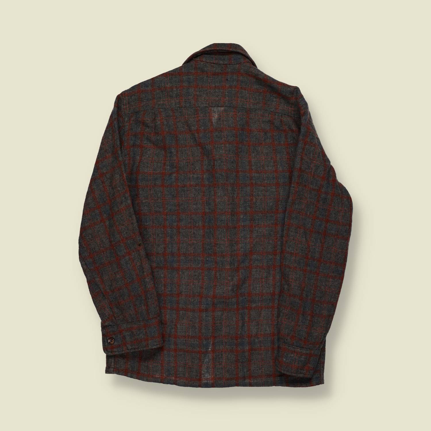1970s | Pacific Woolens | Plaid Wool Shirt - S
