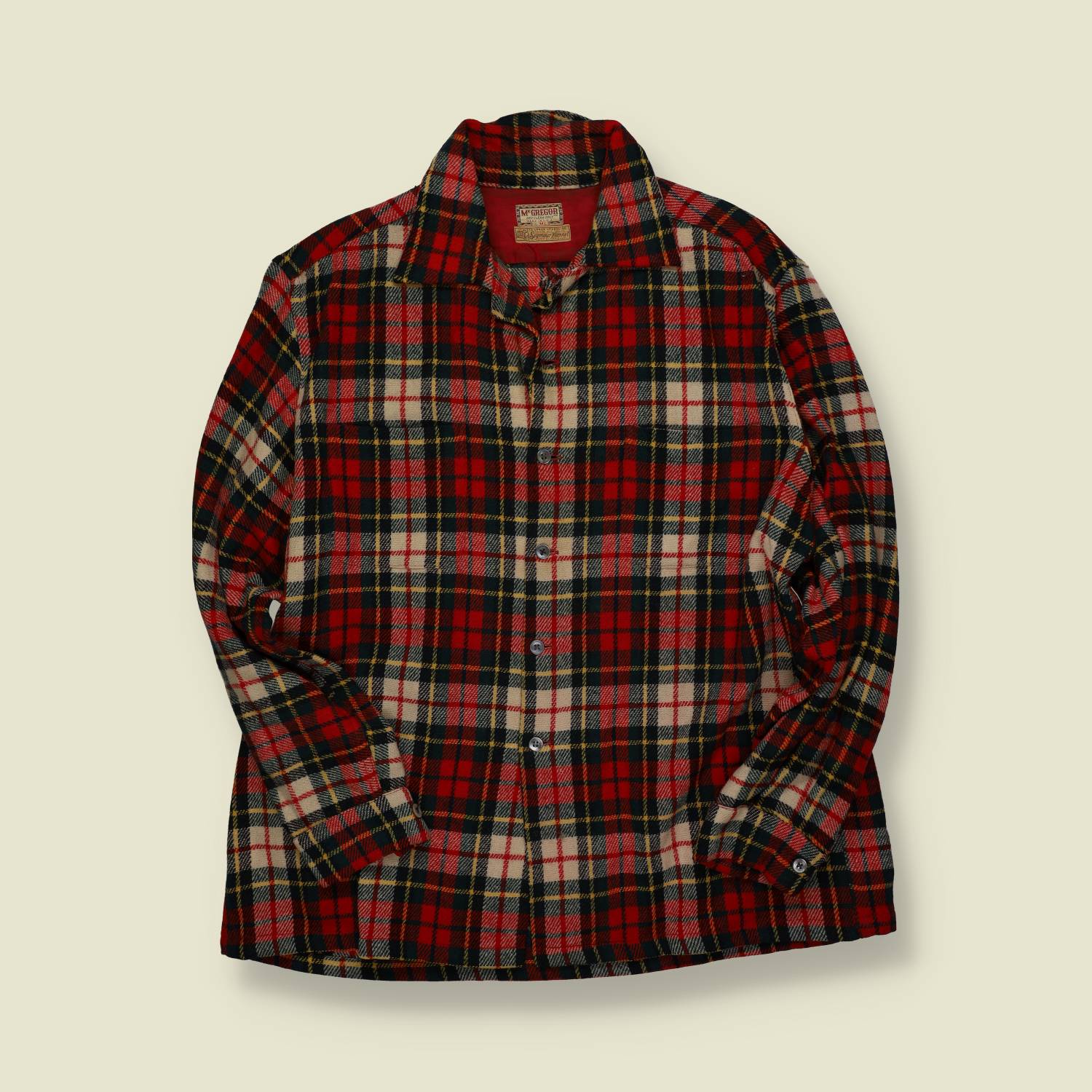 1960s | McGregor | Plaid Wool Shirt - M/L
