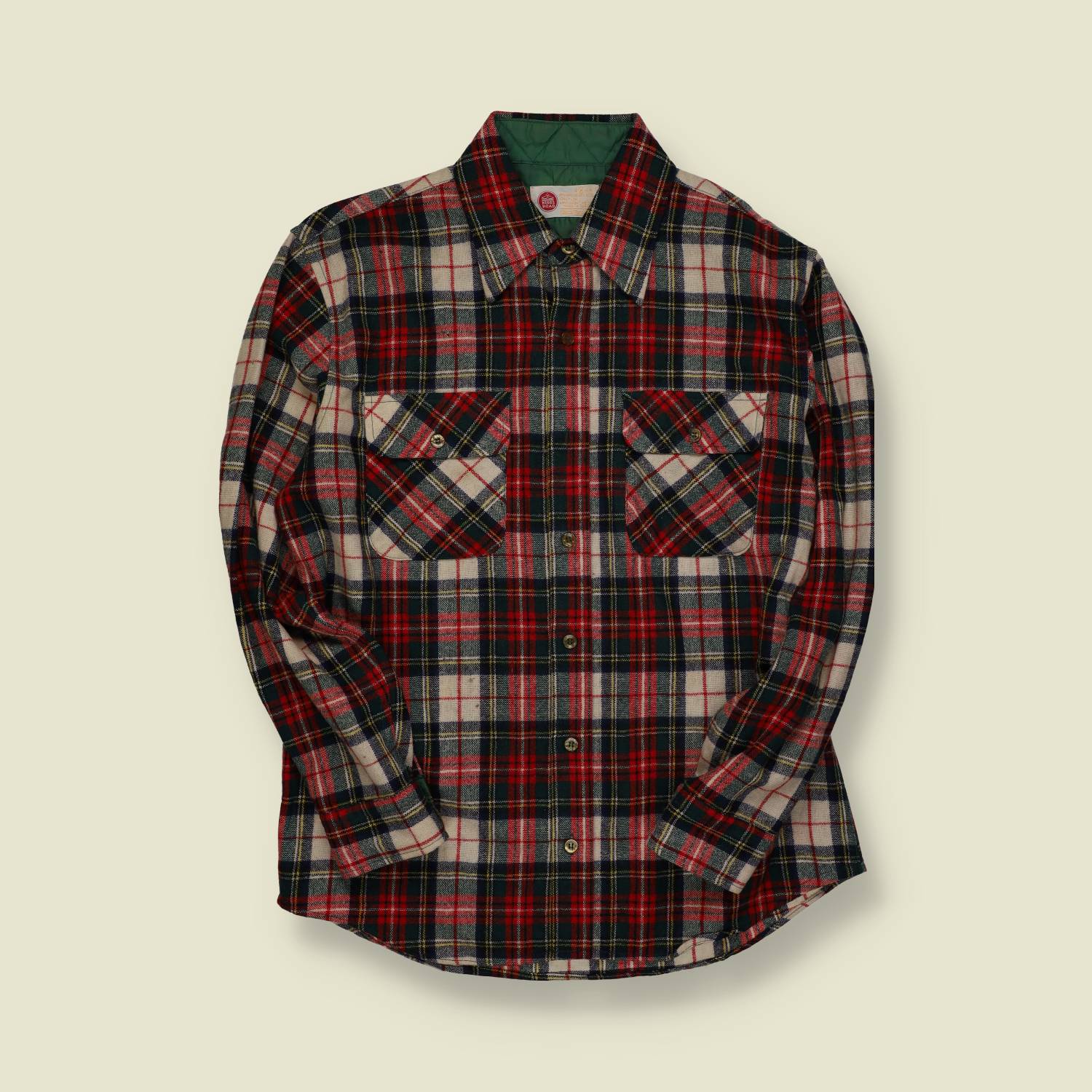 1970s | Kings Road | Plaid Flannel Shirt - M