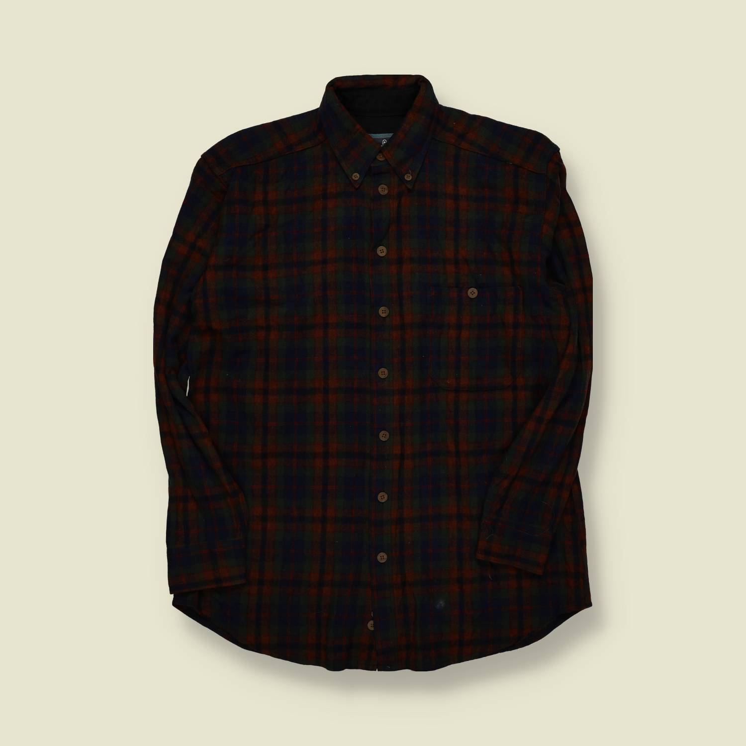 1980s | Woolrich | Plaid Wool Shirt - M