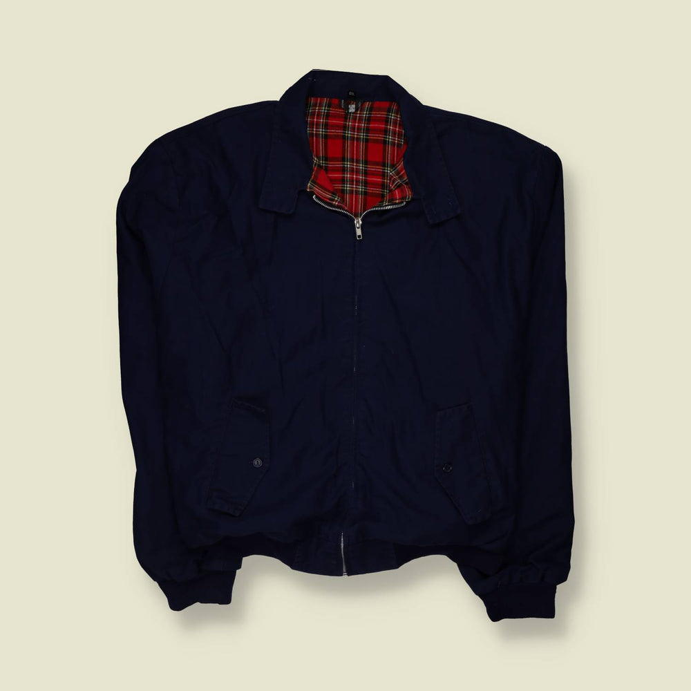 1980s–1990s | Made In England | Harrington Jacket | Dark Blue – XXXXXL