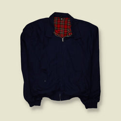 1980s–1990s | Made In England | Harrington Jacket | Dark Blue – XXXXXL