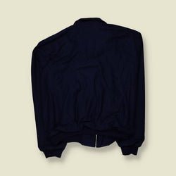 1980s–1990s | Made In England | Harrington Jacket | Dark Blue – XXXXXL