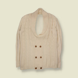 1970s | Shawl Collar Cardigan - S