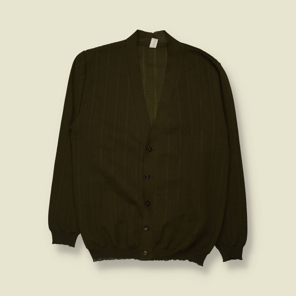 1970s | Super Fine Knit Cardigan - S
