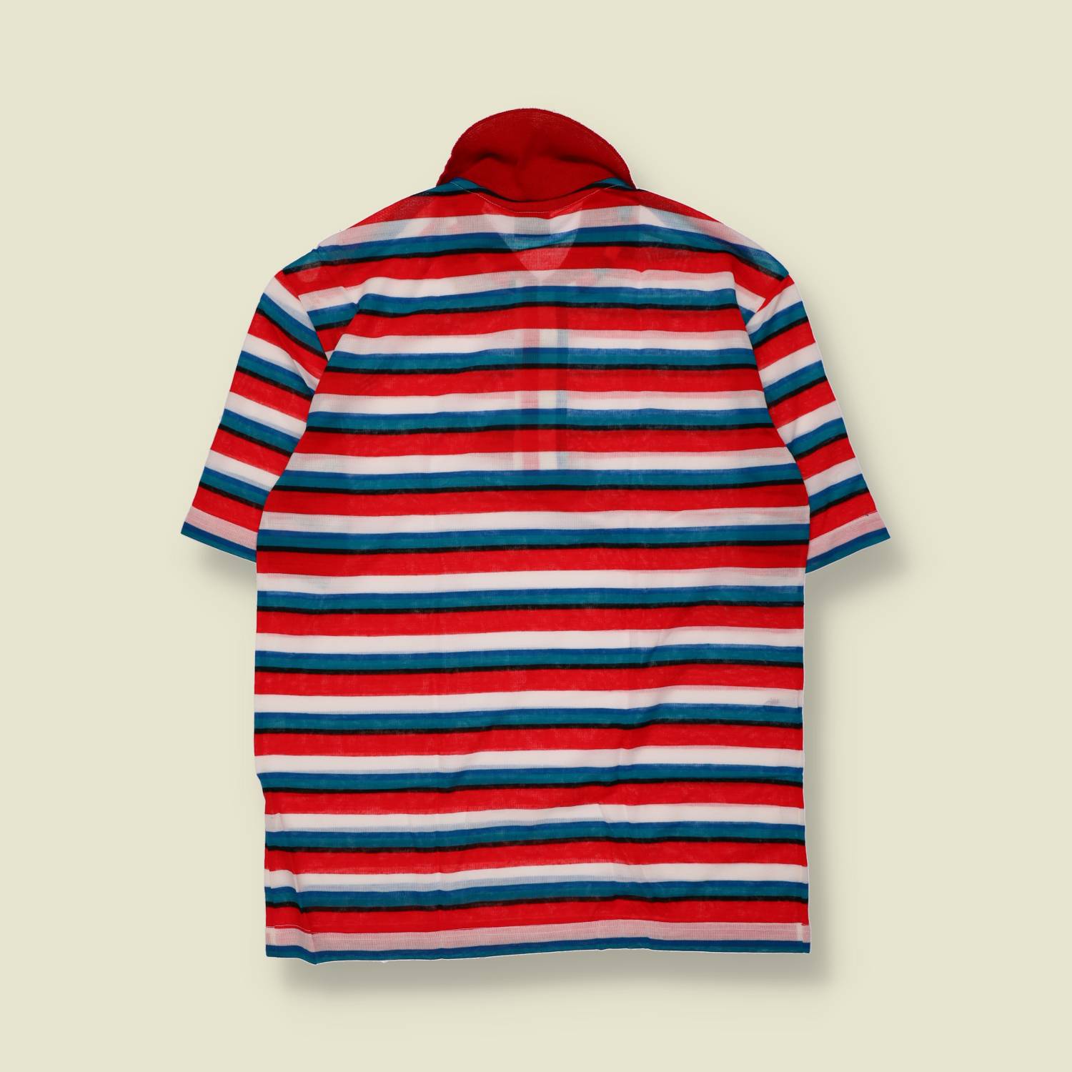 1989 | Deadstock | Polo | Striped Polo Shirt - XS