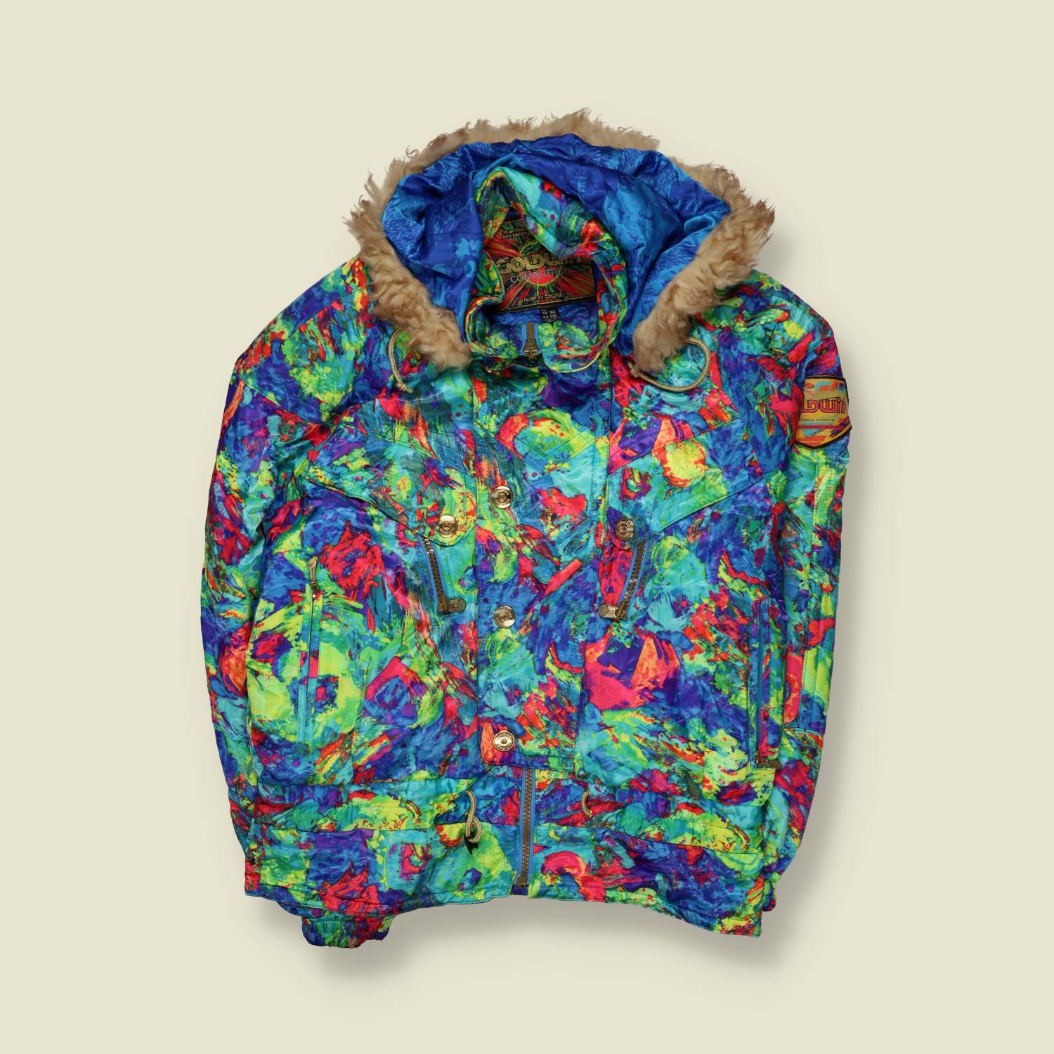 1990s | Goldwin | Ski Jacket | Multi-Colour - XL