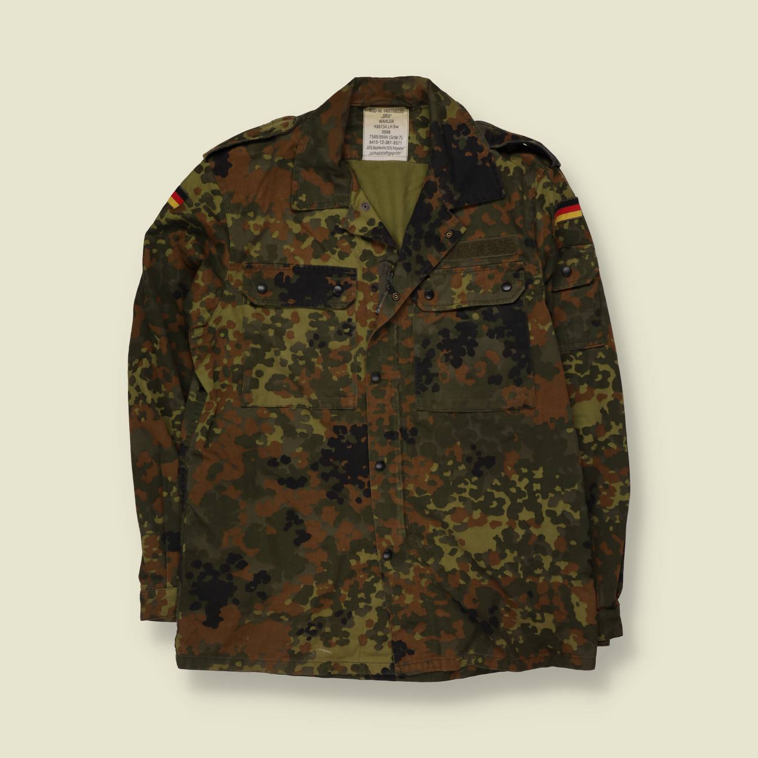 2008 | German Military Field Shirt | Flecktarn Camouflage - M