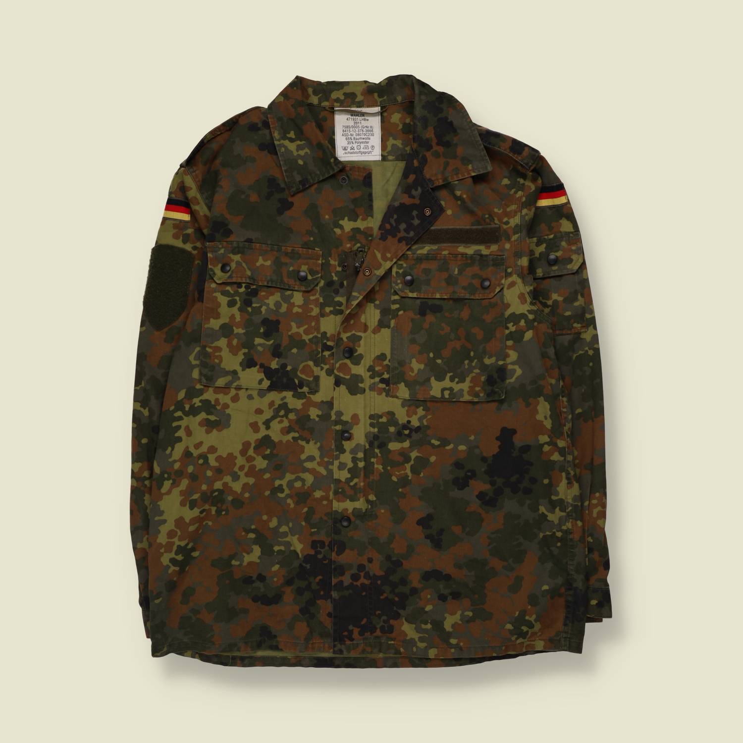 2011 | German Military Field Shirt | Flecktarn Camouflage - XL