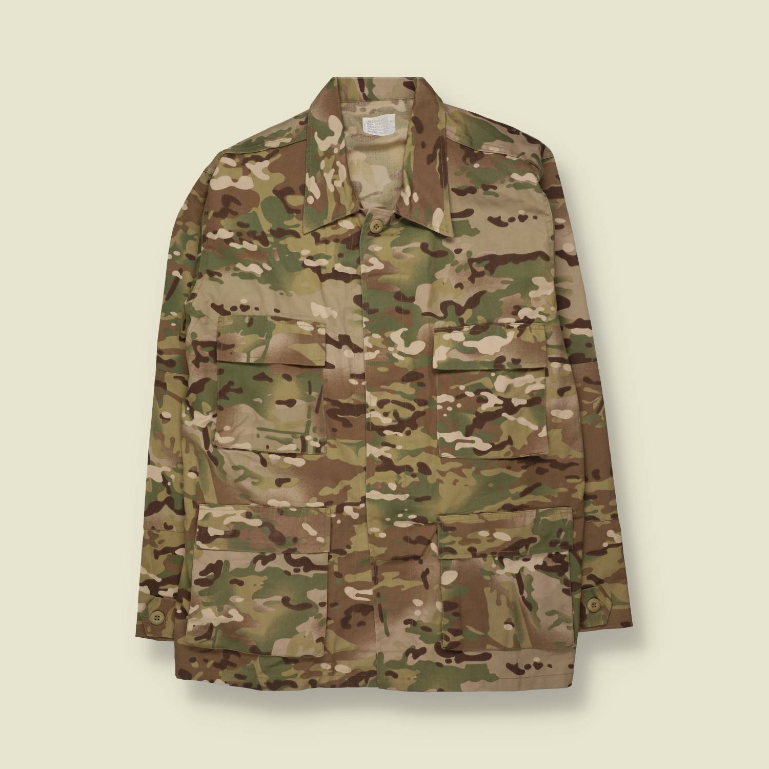 1990s | NATO Style BDU Shirt | Camouflage - XXL